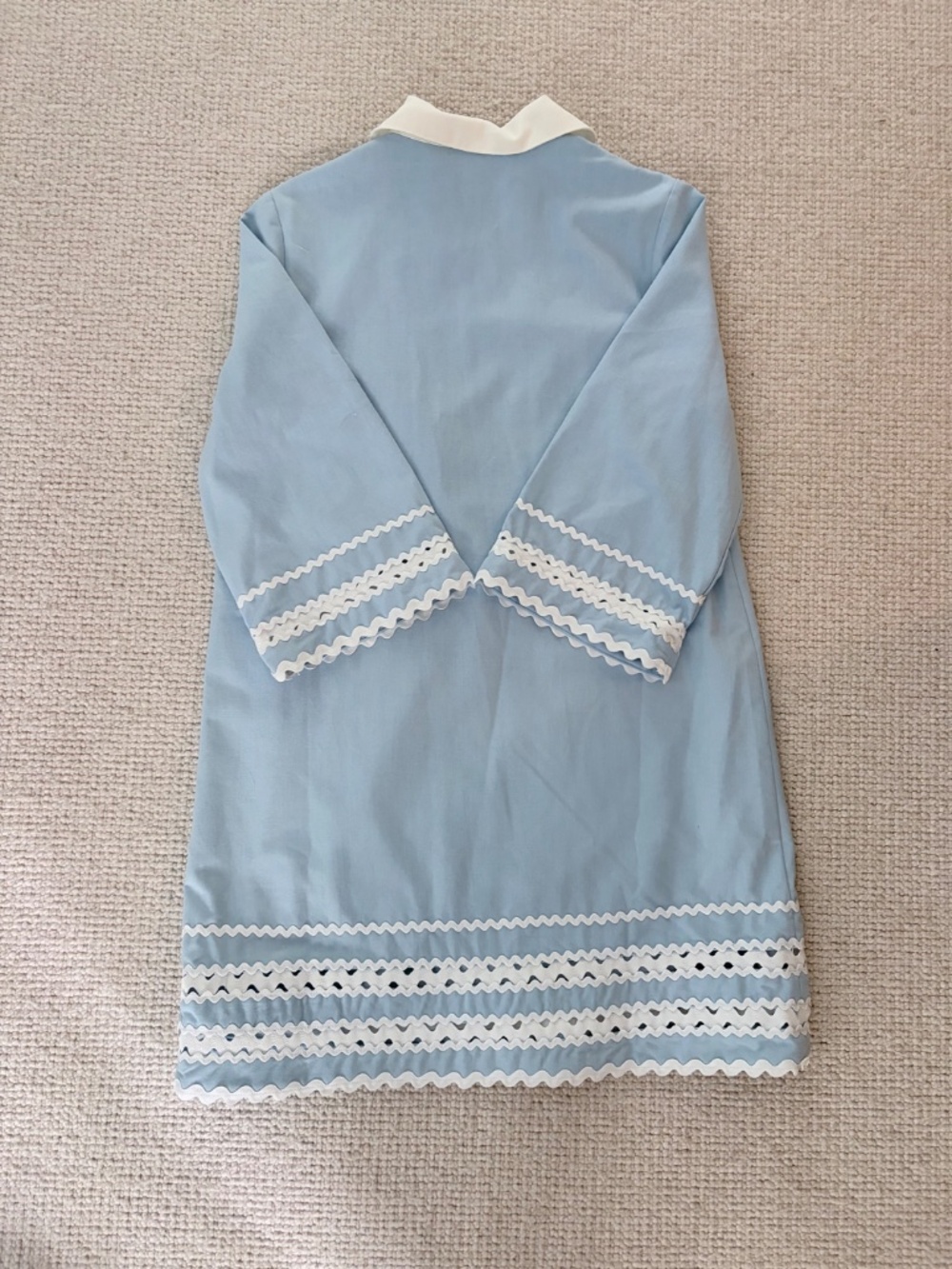 English Factory Blue Ric Rac Dress (M) NWT - Picture 9 of 14